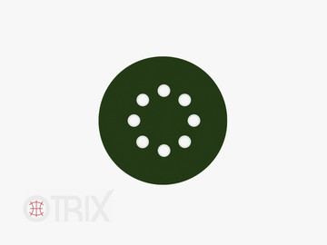 Шлиф Круг VX-Green, 125 мм, 8 Отверстий, P1000