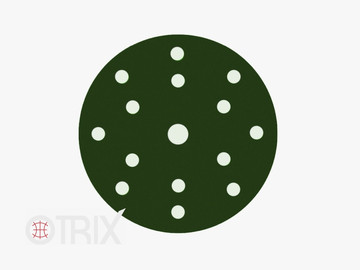 Шлиф Круг VX-Green, 150 мм, 15 Отверстий, P180